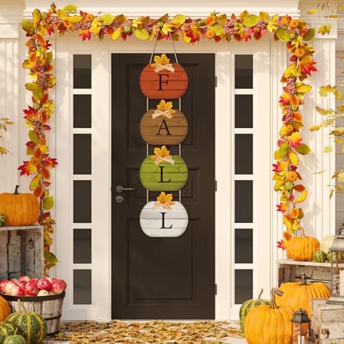 Vicenpal Fall Signs Thanksgiving Porch Decor, Multicolor, Pumpkin - Image 3