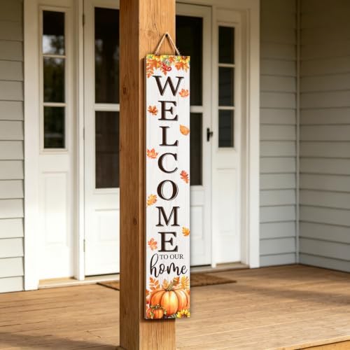 Fall Welcome To Our Home Porch Sign 47" - Image 7