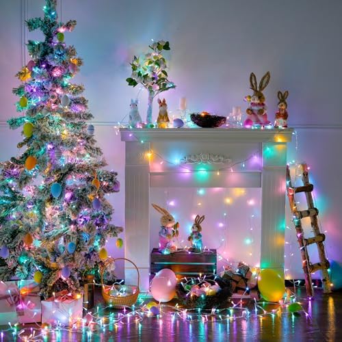 JMEXSUSS 33ft 100 LED Easter Lights for Indoor Outdoor Use - Image 3