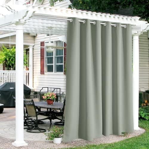 RYB HOME Outdoor Curtains for Patio Waterproof Privacy Thermal Insulated by RYBHOME