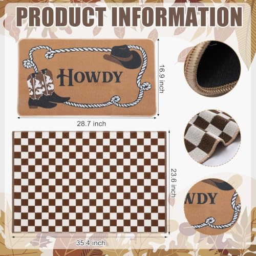 24" X 36" Western Howdy Layered Doormat Set for Front Door - Image 2