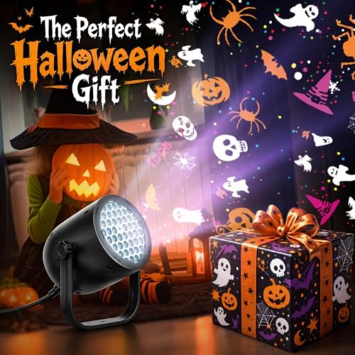 Halloween Projector Lights Outdoor/Indoor, Led Lights Projector for Halloween Decorations,USB-Powered Gifts, Holiday Projector for Halloween Party - Image 6