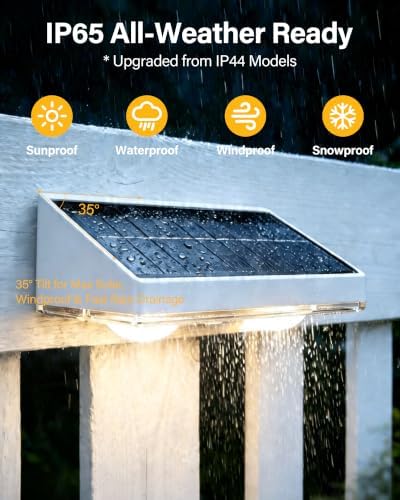Solar Fence Lights Outdoor, 16 Pack Fence Lights Solar Powered - Image 5