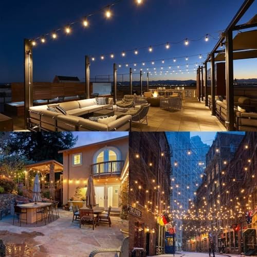 Outdoor String Lights 12FT with 5 Shatterproof S14 LED Bulbs - Image 4