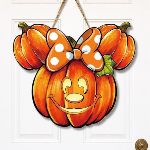 Halloween Decorations Pumpkin Mouse Wall Decor for Bedroom Front Door by FREHVN