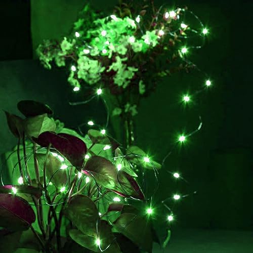 4 Pack Fairy Lights Battery Operated Halloween String Lights Timer Green - Image 3