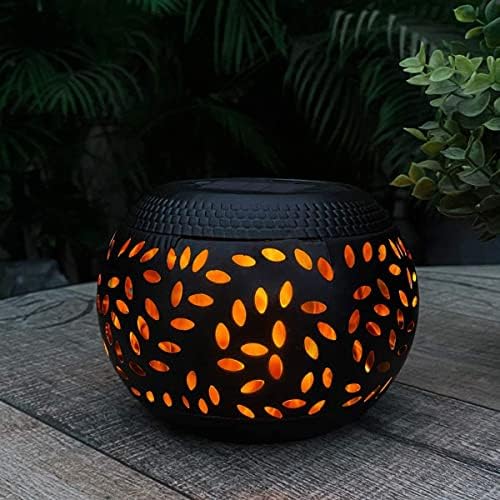 Solar Lanterns Outdoor Waterproof, Flickering Flame Solar Table Lantern by pearlstar