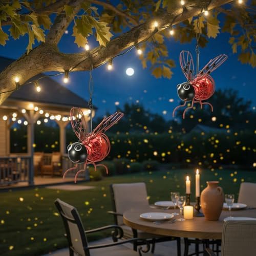 Bee Solar Outdoor Lights for Festivals Garden Decor Birthday Gifts for Grandma Mom Women Girl by Unknown