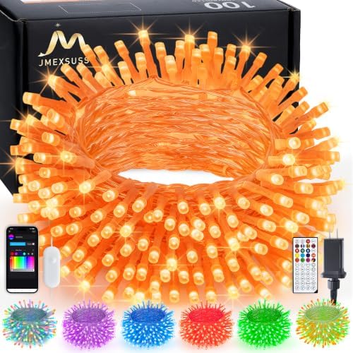 JMEXSUSS 100 LED Orange and Purple Color Changing Halloween String Lights by JMEXSUSS