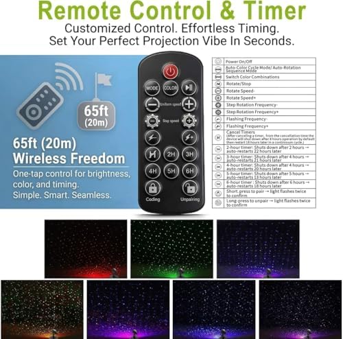 Laser Christmas Projector Lights Outdoor, 3-Color RGB Star Light, Aluminum - Image 4
