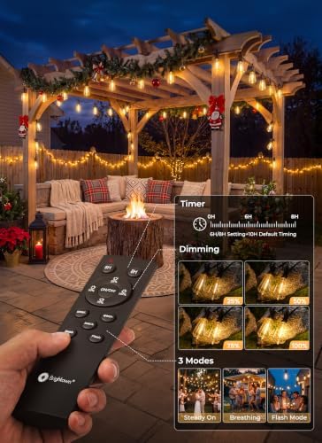 Brightown 100FT Solar String Lights Outdoor, 31+2 Shatterproof LED Lights - Image 5