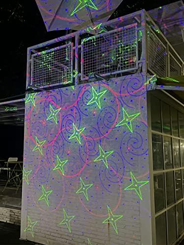 Poeland Garden Lights Moving Laser Christmas Lights 20 Patterns Decorative Lighting Laser Projector for Home and Garden - Image 2