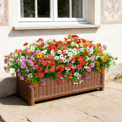 Hrobek Fake Artificial Flowers for Outdoors Faux Plants Outside Indoor - Image 5