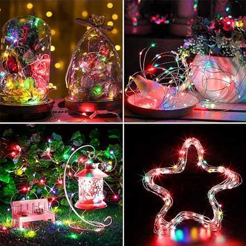 2 Pack Fairy Lights Battery Operated 16FT 50 LED String Lights Multicolor - Image 5