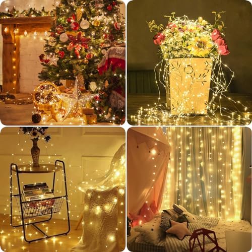 24 Pack Fairy Lights Battery Operated 7FT 20 LED String Lights Warm White - Image 2