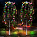 Solar Garden Lights, 2Pack Swaying Butterfly Tree Light Outdoor by LightUpYourLife