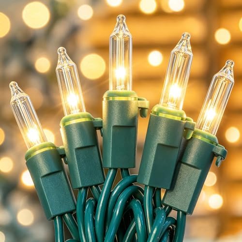 Hopolon 9.8FT 35 Warm White Christmas Incandescent Mini String Tree Lights by Hopolon