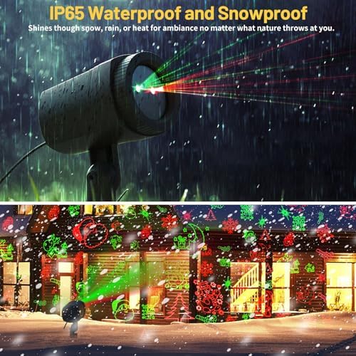 Outdoor Christmas Projector Lights, 16 Patterns & Remote (IP65) - Image 6