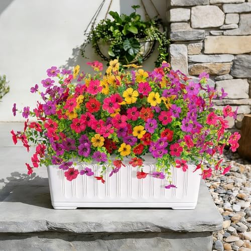 12 Bundles Fake Artificial Flowers Faux Plants for Spring Summer Decoration - Image 5