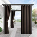 RYB HOME Indoor Outdoor Curtain - Porch Patio Light Blocking Curtains by RYBHOME