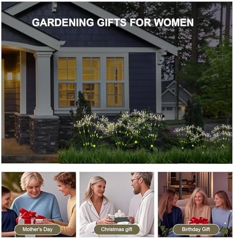 Solar Garden Lights Outdoor: 2-Pack DIY Yard Decor Warmwhite - Image 5