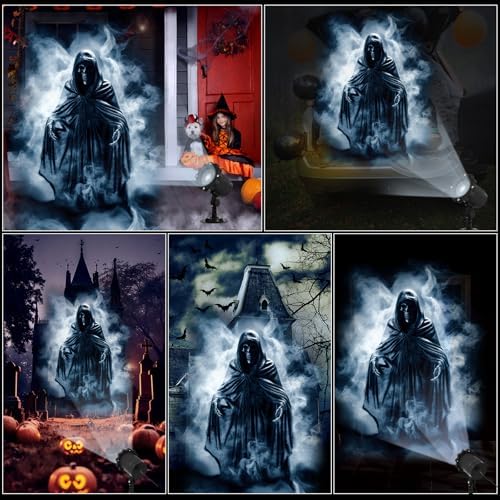 Treela Ghost Projector Outdoor Halloween Light Decoration, Dynamic, LED - Image 6