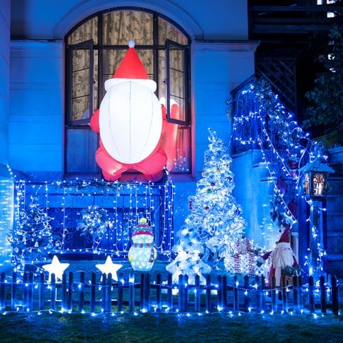 JMEXSUSS 150 LED Blue String Lights Indoor, Blue Halloween Lights Outdoor - Image 5