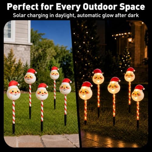 Solar Christmas Lights Outdoor, Yard Decor for Garden, Lawn and Pathway - Image 5