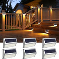 ROSHWEY Solar Deck Lights, Suitable for Fence Step Stair-Warm White-6Pack by ROSHWEY