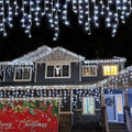 YEGUO 66ft 800 LED Icicle Lights Outdoor Waterproof, 160 Drops Icicle Christmas Light Connectable, 8 Modes White Icicle Xmas Lights with Timer Memory by YEGUO