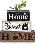Moucuny 4 Pcs Farmhouse Wooden Tabletop Decor Farmhouse Tiered Tray Decor by Moucuny