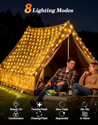 21x5FT Christmas Net Lights Outdoor Plug in with 8 Modes - Image 3