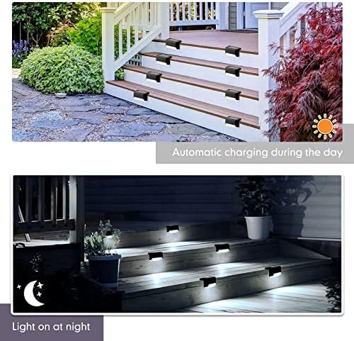 Tuanse 36 Pack Solar Deck Lights Outdoor Step Waterproof LED Stairs Lights Outside Fence Step for Pool Garden Wall Patio Yard Porch(White) - Image 5