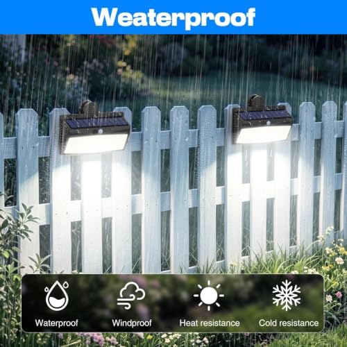 Peasur 368 LED Clip On Solar Lights Outdoor, Motion Sensor Lights with 3 Modes - Image 5