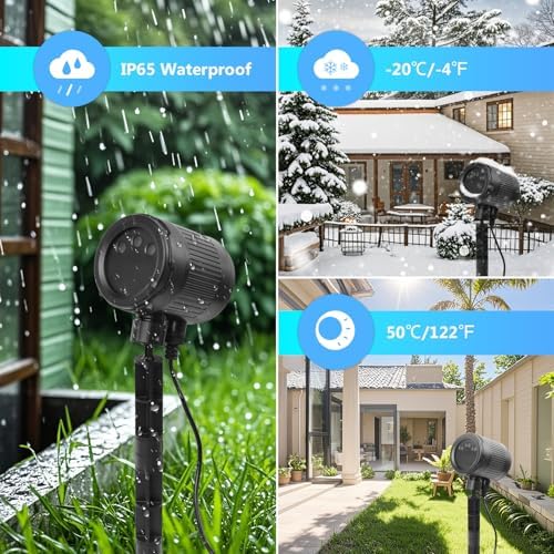 Laser Christmas Projector Lights Outdoor,3-Color (RGB) Wide Coverage Holiday Projector Lights with Timer and Memory Function,IP65 Waterproof, Suitable for Outdoor House Decorative Lights. - Image 5