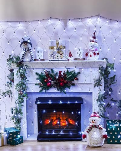 2 Pack 12×5FT 360 LED Christmas Net Lights Outdoor Mesh Lights Waterproof - Image 5