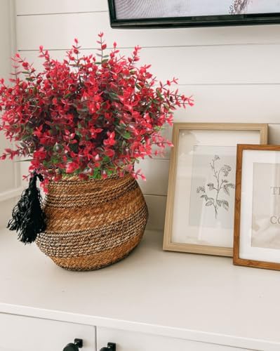 RECUTMS Ferns Artificial Plants Artificial Plants & Greenery Red Eucalyptus - Image 6