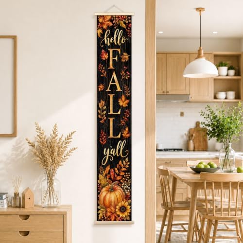 Fall Pumpkin Sunflower Porch Door Banner Wall Decorations 8x47 - Image 5