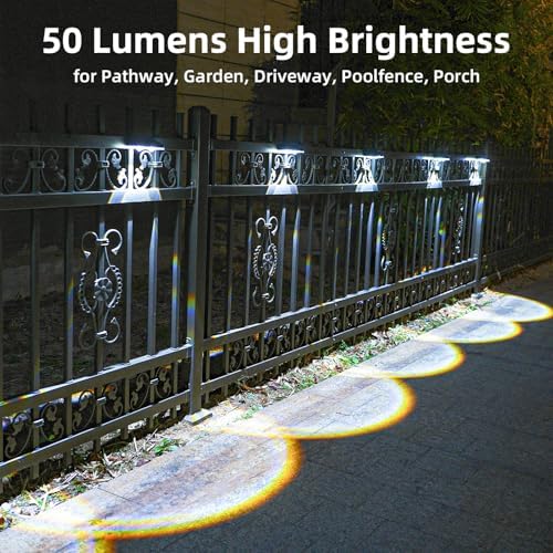 EGOBOO Outdoor Solar Lights for Fence, 12H Runtime, IP65 Waterproof, 16Pack - Image 2