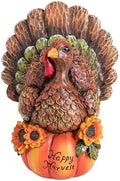Thanksgiving Table Decor Fall Harvest Turkey Figurine for Home Decro by Xintim