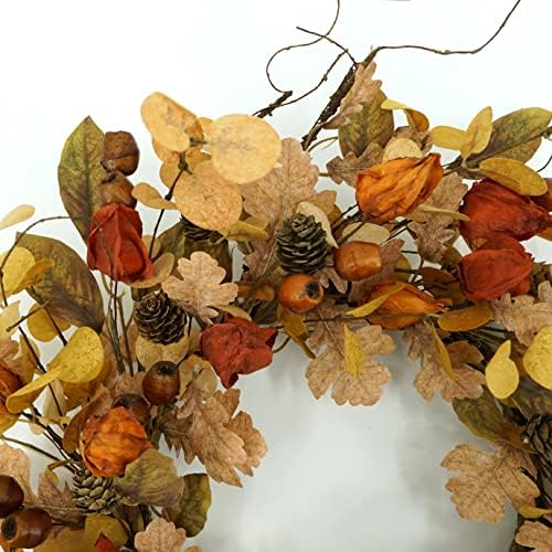 AMF0RESJ Artificial Fall Wreath for Front Door Autumn Wreath for Home Decor - Image 6