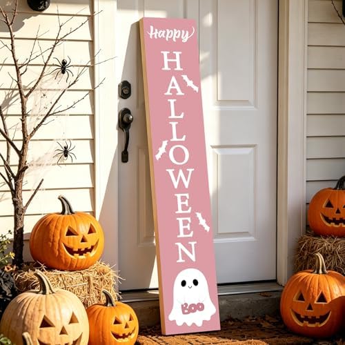 Halloween Porch Decor Door Decorations Outdoor Wooden Porch Sign 46.8 Inch - Image 4