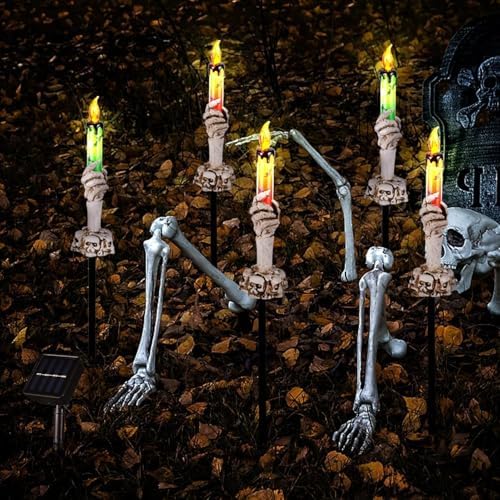 Halloween Decorations Outdoor, Solar Pathway Lights, 20 Pack - Image 6