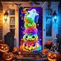 35.4" x 70.8" Halloween Door Cover, Haunted House Front Door Decor by seewan
