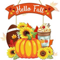 Fall Thanksgiving Door Sign, Wooden Harvest Decorations, Indoor Outdoor Farmhouse Porch Decor (3) by BWFY
