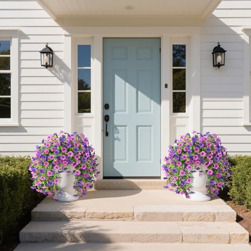 Artificial Fake Flowers Plants for Outdoor UV Resistant Summer Decoration - Image 3