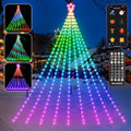 HOLILLUMA 16.4FT Smart Waterfall String Lights Outdoor Christmas Decoration by HOLILLUMA