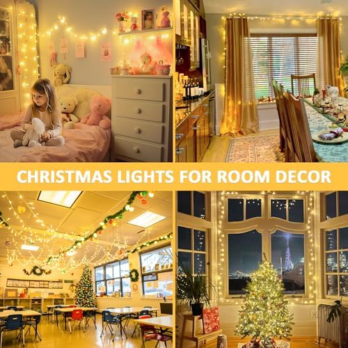 JMEXSUSS 400 LED Christmas Lights Outdoor, Classroom Lights Plug in - Image 3