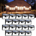 Peasur 18 Pack/140 LED Solar Lights, Outdoor Waterproof, 3 Lighting Modes, Motion Sensor, Black by Peasur