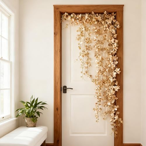4PC 23.6FT Champagne Cherry Blossom Flowers Garland for Decoration - Image 6